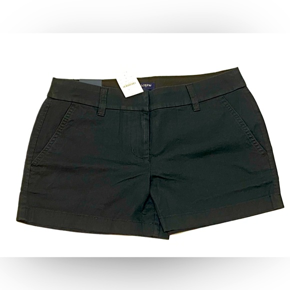 J. Crew Pants - J.Crew Black Chino Shorts Women’s Size 2 NWT Flat Front Classic